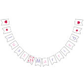 アゲハチョウ 結婚しました バンティングフラッグ (全)