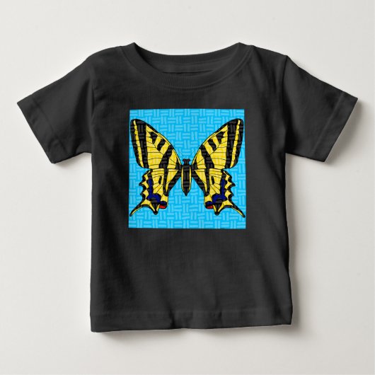 アゲハチョウ（鮮やか） - ベビーTシャツ (正面)
