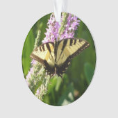 アゲハ蝶とむらさきの野の花 オーナメント (正面)