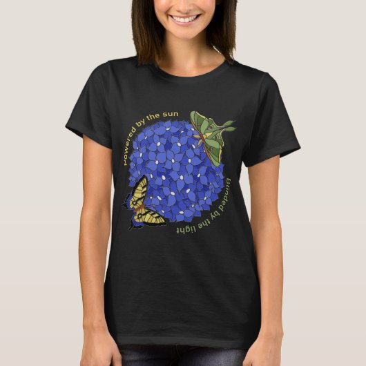 アゲハ蝶とヨナギサンのTシャツ Tシャツ (正面)