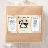 アゲモダンートアイボリー及び金ゴールド体バターラベル ラベル (インサイチュ)