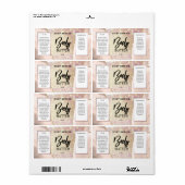 アゲモダンートバラ金ゴールド体バターラベル ラベル (フルシート)