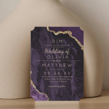 アゲモダンートパープルエレガント金ゴールド結婚ズモノグラム