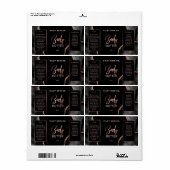 アゲモダンートブラックバラ金ゴールド体バターラベル ラベル (フルシート)