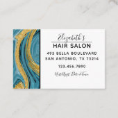 アゲモダンートマーブルプロフェッショナル美容師 名刺 (裏面)