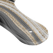 アゲモダンート白黒及び金ゴールド流体大理石cv カッティングボード (角)