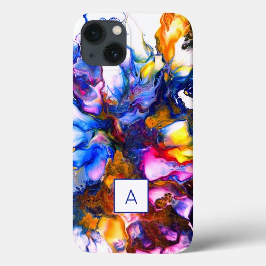 アゲモノグラムのート流体アーパーソナライズされたト Case-Mate iPhoneケース (裏面)