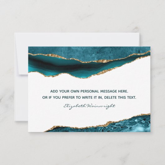 アゲーエレガントトグリッターありがとう サンキューカード (裏面)