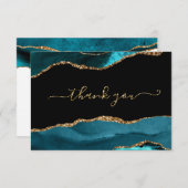 アゲーエレガントトグリッターありがとう サンキューカード (正面/裏面)