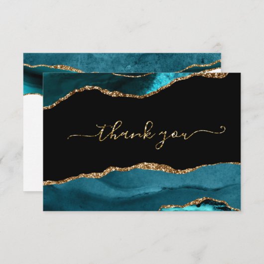 アゲーエレガントトグリッターありがとう サンキューカード (正面/裏面)