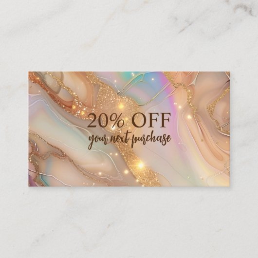 アゲーエレガントトグリッター事業割引カード 割引カード (正面)