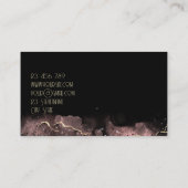 アゲートインクラグジュアリーエレガント金ゴールドモダングラム 名刺 (裏面)