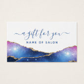 アゲートギャラクシー 天体星空 サロン ギフトカード (正面)