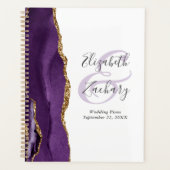 アゲートグエードパープル結婚金ゴールド計画 プランナー手帳 (正面)