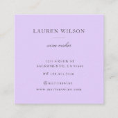 アゲートグリッターピンクブルースクエア名刺 スクエア名刺 (裏面)