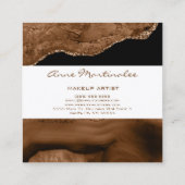 アゲートグリッツスクエアビジネスカード スクエア名刺 (裏面)