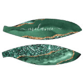 アゲートグリーン金ゴールドグリッターゲードマーブル名前をカスタムする バスケットボール (パネル)