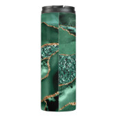 アゲートグリーン金ゴールド大理石名サーマルタンブラー タンブラー (裏面)