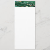 アゲートグリーン ゴールド グリッター マーブル オーダーメイド ネーム メニュー (裏面)