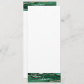 アゲートグリーン ゴールド グリッター 大理石 オーダーメイド 名前 メニュー (正面/裏面)