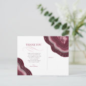 アゲートゲードグリッター結婚ズブルゴーニュID647 案内ポストカード (スタンド正面)