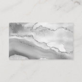 アゲートゲードジュエリーデザイナーグレーホワイトシルバー 名刺 (裏面)