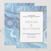 アゲートコレクションオムファロデスブルー招待状 招待状 (正面/裏面)