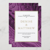 アゲートコレクション ダリア パープル 招待状 (正面/裏面)