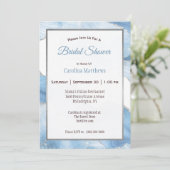 アゲートシルバーブルーゲーデブライダルシャワー 招待状 (スタンド正面)
