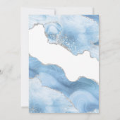 アゲートシルバーブルーゲーデブライダルシャワー 招待状 (裏面)