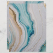 アゲートシースケープスクラップブック紙 (正面/裏面)