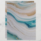 アゲートシースケープスクラップブック紙 (正面/裏面)