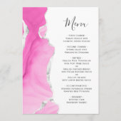 アゲートジェードピンクシルバーグリッター結婚ズ メニュー (正面)