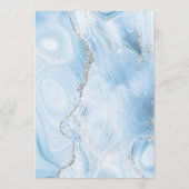 アゲートジェードベビーブルーシルバー結婚グリッター メニュー (裏面)