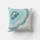 アゲートジオードグリッターウェディング ティール ID647 クッション (裏面)