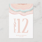 アゲートジオードグリッター テーブルナンバー ローズゴールド ID647 (裏面)