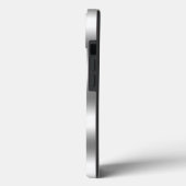 アゲートジオード メタリックシルバー ブラック 名前入り Case-Mate iPhoneケース (裏面 / 左)