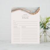 アゲートストーンマーブルネームレシピカード (スタンド正面)