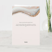 アゲートストーン大理石の彼の誓いのカード カード (裏面)