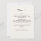 アゲートターコイズティール（緑がかった色）&ワインフローラマンダラ結婚ズ 招待状 (裏面)