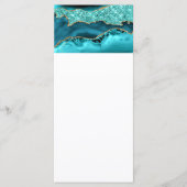 アゲートティール（緑がかった色）ブルー金ゴールドグリッターマーブルアクアターコイズ メニュー (正面)