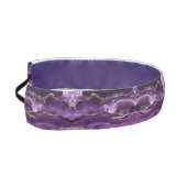 アゲートパープルバイオレット金ゴールドグリッターゲード名前をカスタムする アスレチックヘッドバンド (左)