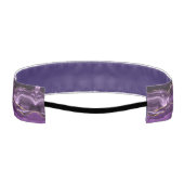 アゲートパープルバイオレット金ゴールドグリッターゲード名前をカスタムする アスレチックヘッドバンド (裏面)