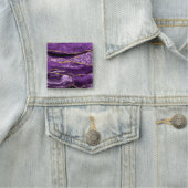 アゲートパープルバイオレット金ゴールドグリッター名前をカスタムするラベル 名札 (インサイチュ)