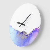 アゲートパープルブルー ラージ壁時計 (傾斜)