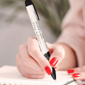 アゲートブラックと金ゴールドマーブルスクリプトサロン 黒ボールペン