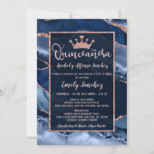 アゲートブルーバラ金ゴールドキンセアニラ写真スペインの 招待状 (正面)