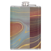 アゲートマーブルストラタブルゴーニュラストダスティアクア フラスク (裏面)