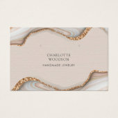 アゲートマーブルピンク赤面ゲードイヤリング水平 (正面)