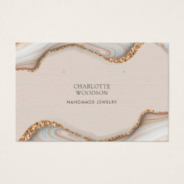 アゲートマーブルピンク赤面ゲードイヤリング水平